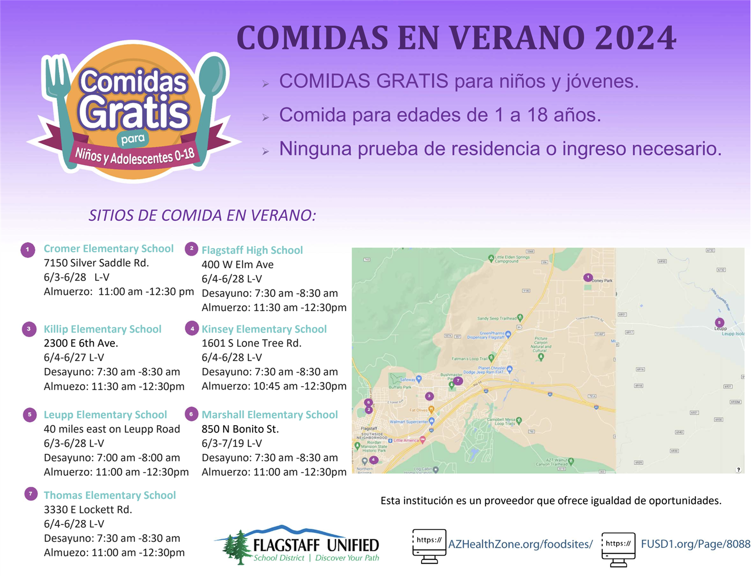 Comidas en verano 2024